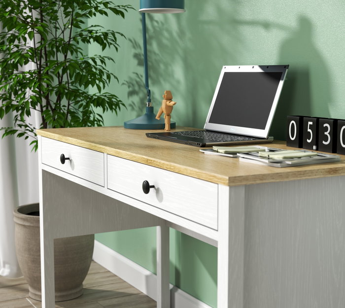 Hanah Home Escritorio de Estudio FRN-20037 Madera y Blanco